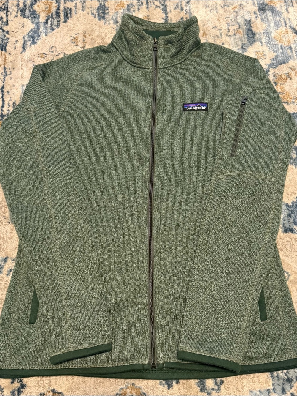 Patagonia Olive Green Women’s Full-Zip Better Sweater